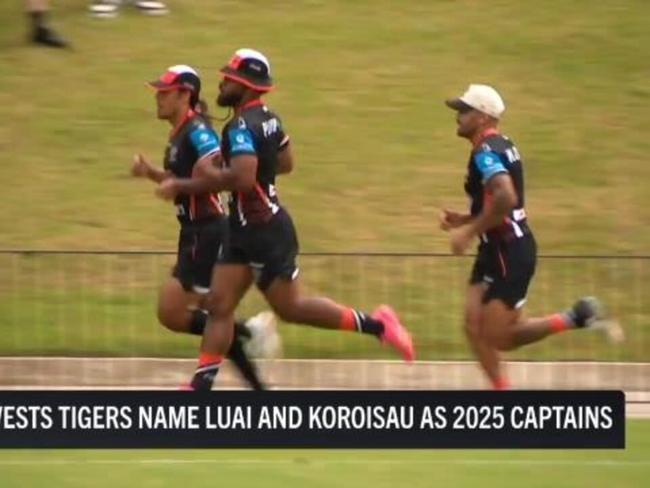 Koroisau & Luai named Tigers captains