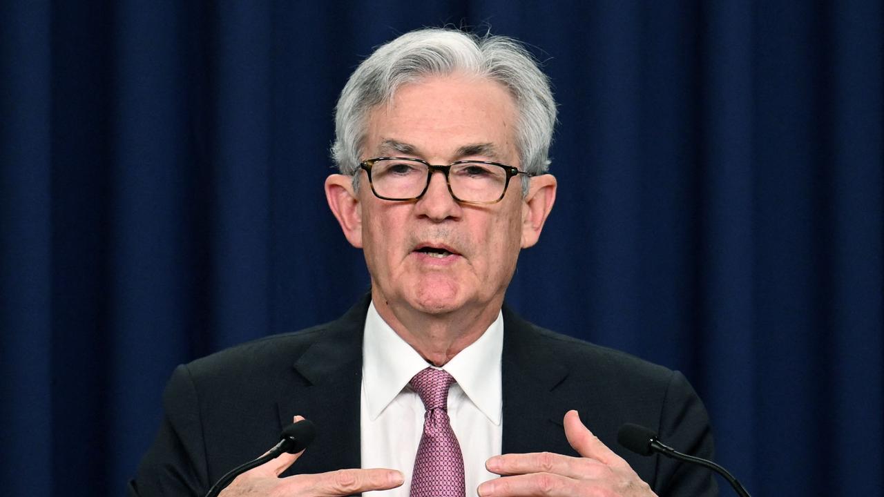 US Federal Reserve Chairman Jerome Powell speaks during a news conference in Washington, DC. Picture: Jim Watson/AFP