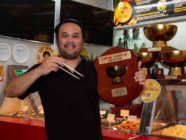 Jason Chin from ChokÃs Place gets ready for the upcoming 2024 Darwin International Laksa Festival. Picture: Pema Tamang Pakhrin