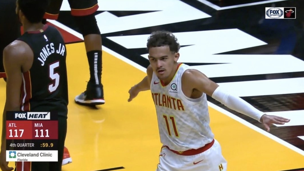 Trae Young calls game over with Atlanta up six in the fourth quarter. They allowed the next 22 points and lost.