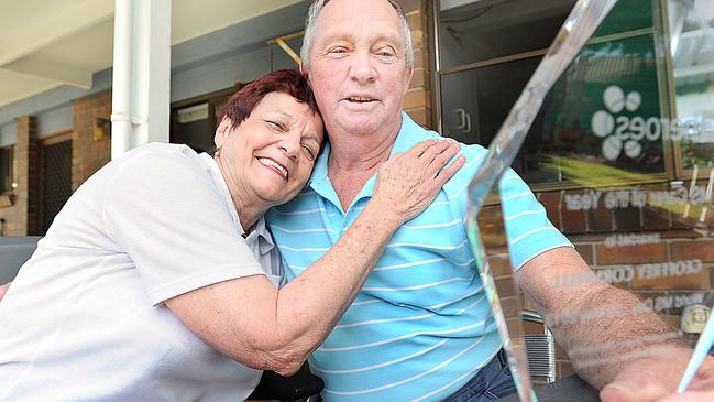 Point Vernon man Geoffrey Cornwell was awarded MS Carer of the Year with his wfe Bev.Photo: Alistair Brightman / Fraser Coast Chronicle