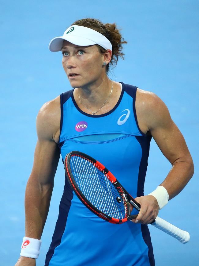 Sam Stosur as a competitive tennis player. Picture: Liam Kidston