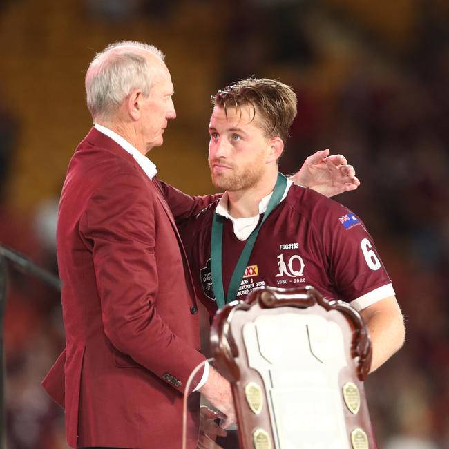 Wayne Bennett and Cameron Munster are friends again.