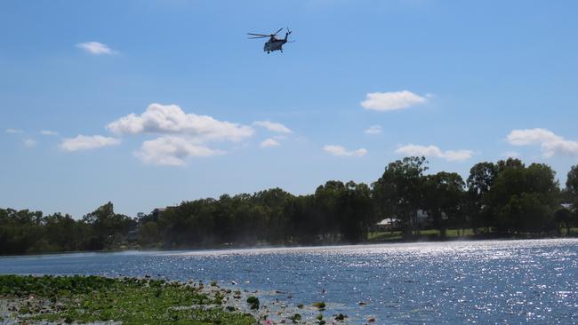 The police search for Robert Malayta.