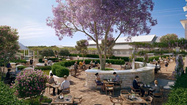 An artist’s impression of how the new Inglis Riverside Stables will look at Warwick farm.