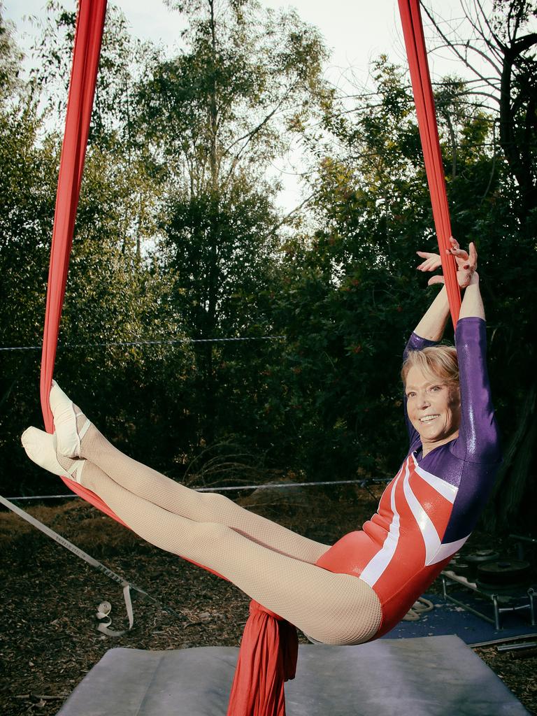 Betty Goedhart - Oldest trapeze artist. Picture:Sandy Huffaker/Guiness Book of World Records