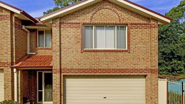 This Baulkham Hills townhouse bought for $1m and rented for $620 a week would incur an annual investor loss of more than $32,000 a year at current interest rates.