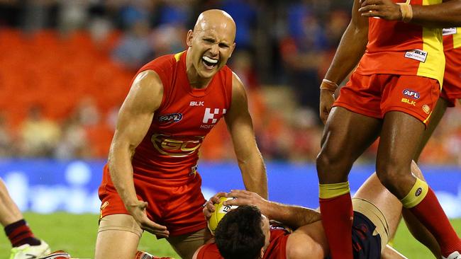 Gary Ablett has been playing hurt and is struggling to reach the level his is capable of. Picture: Adam Head