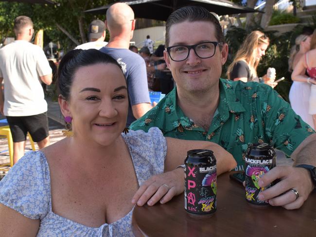 Susan and Ben Crozier at the Capricorn Food and Wine Festivalâ€™s Big Beer Festival, Rockhampton Riverside Precinct, March 19, 2022.