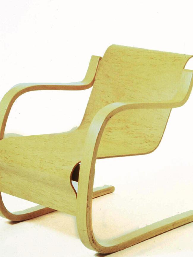 The Paimio chair designed by architect Alvar Aalto.