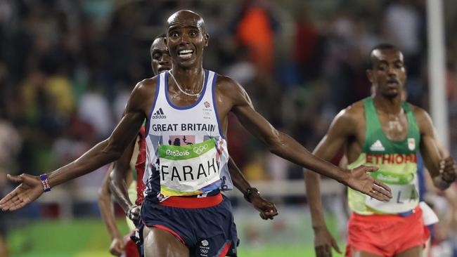 Farah overcame a fall early in the race to claim gold