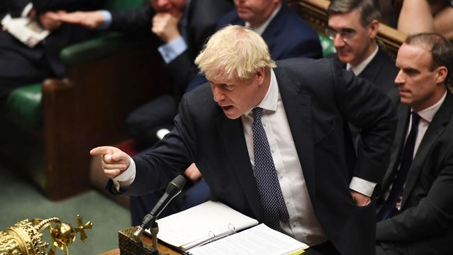 Boris Johnson during prime minister's questions on Wednesday. Picture: AFP