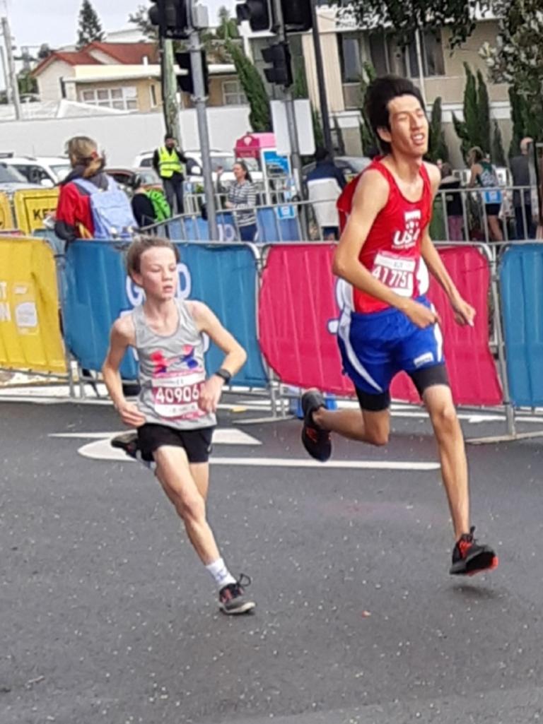 SA Little Legend Elodie de Wit, 12, Adelaide Harriers, shows that age and size doesn't matter when you're a runner. Determination and grit is everything. Picture supplied.