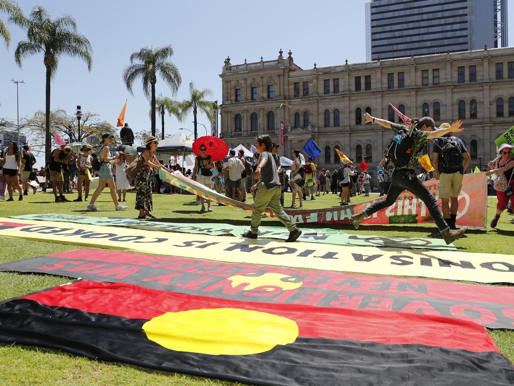 Extinction Rebellion ‘spring rebellion’ protests in Brisbane. Picture: Regi Varghese/AAP