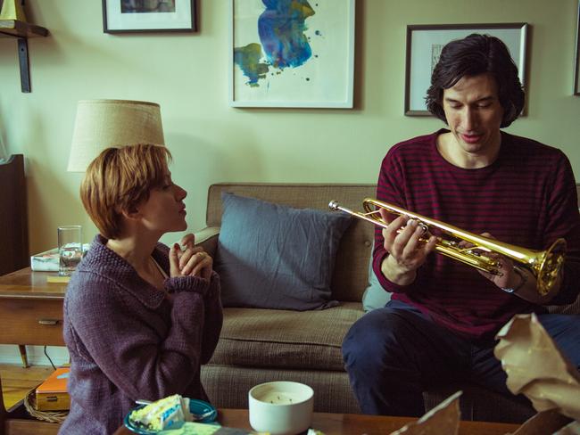 Scarlett Johansson and Adam Driver in a scene from the movie Marriage Story. Supplied by Netflix.