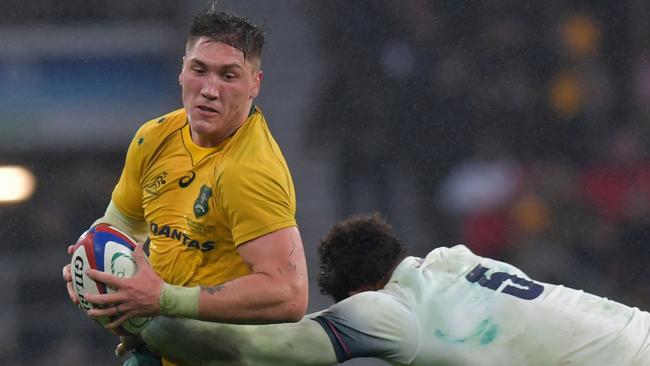 Sean McMahon still holds a desire to play for the Wallabies again. Picture: AFP