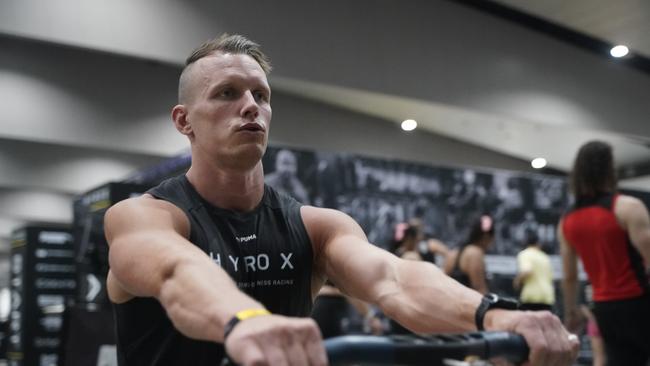 10000 athletes put their fitness to the test in a massive Hyrox competition this weekend (14-15 Dec) at Melbourne Exhibition and Convention Centre. Peter Day. Picture Valeriu Campan