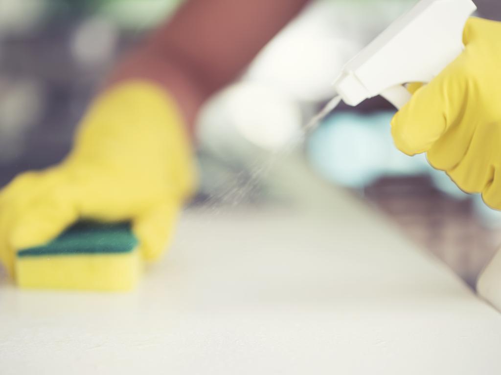 People should clean household surfaces frequently to prevent coronavirus spread. Picture: iStock.