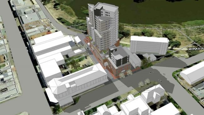 Aerial concept of the Sturt Street proposal. Picture: Supplied