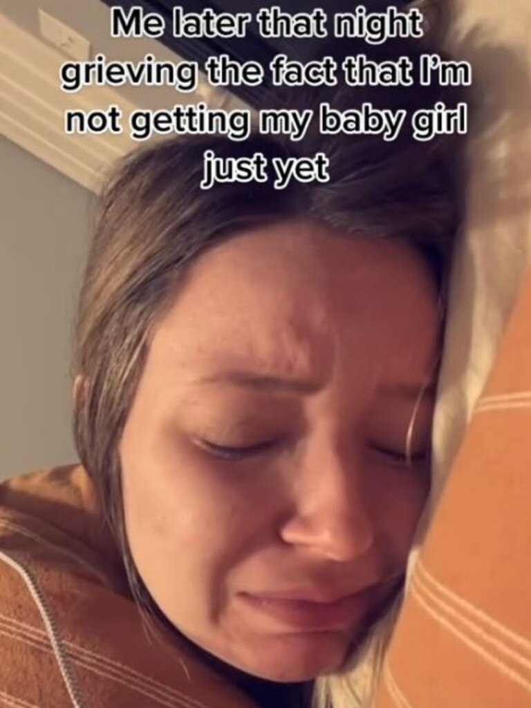 Ms Shamlin revealed she cried when she found out she was having another son. Picture: TikTok/@nicoleshamlin