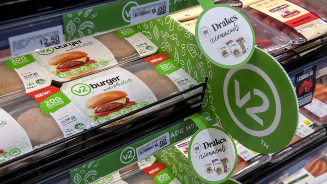 V2food supplies plant-based meat to supermarkets.