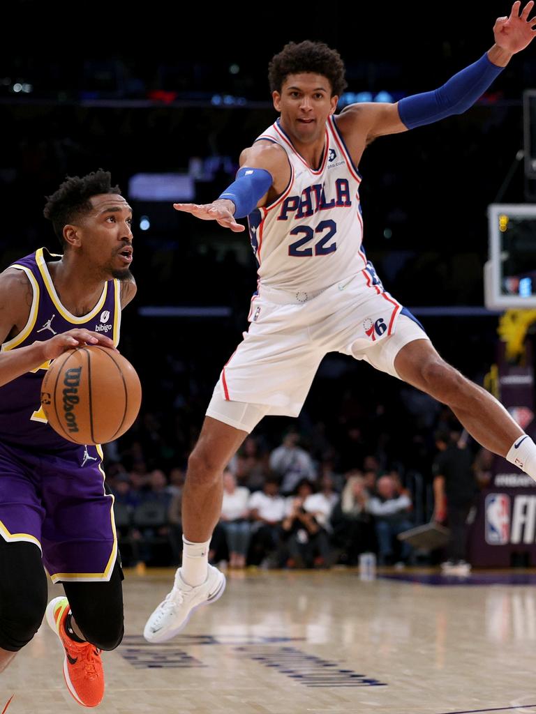 Matisse Thybulle defending like his life depends on it. Photo by Harry How/Getty Images.