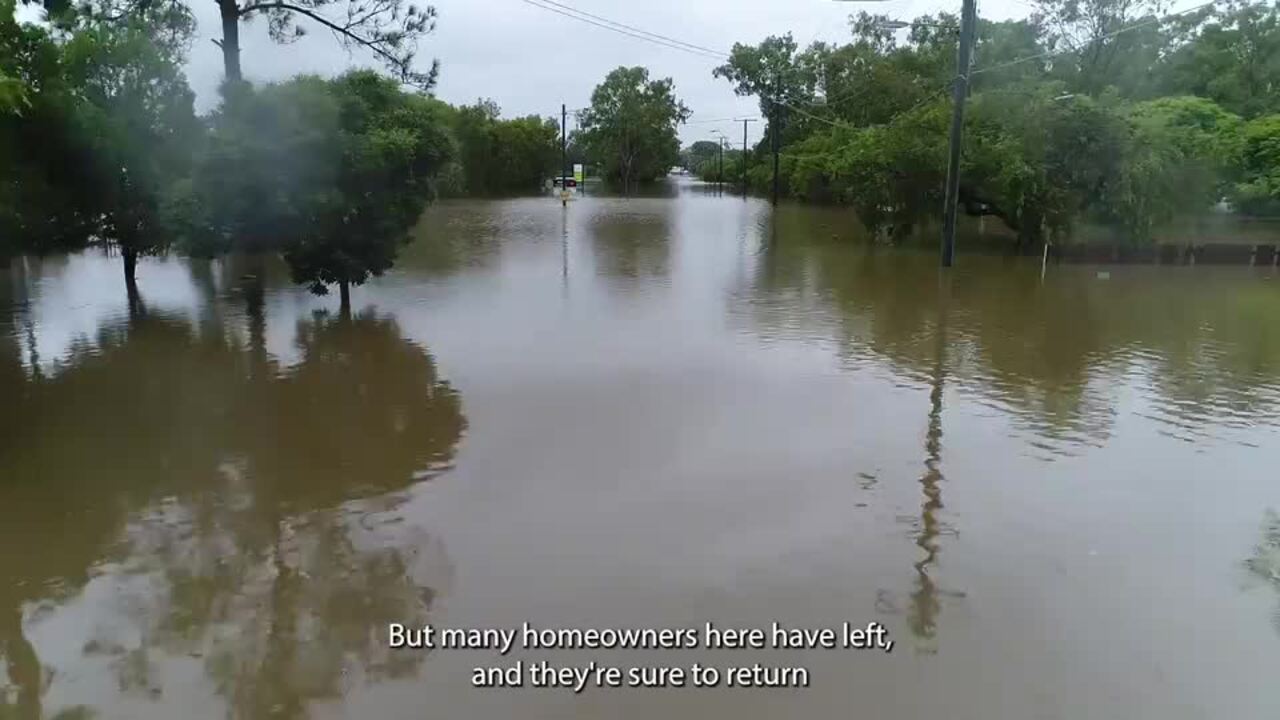 Rapid rising waters inundate Oxley residents