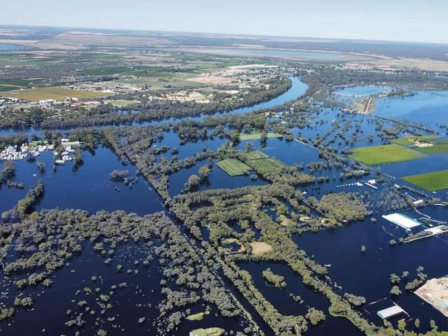 The community has taken to documenting the river as it rises. Picture: Facebook