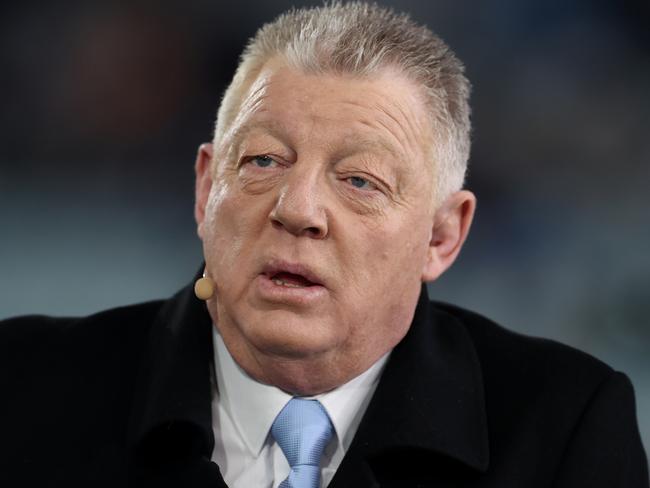 SYDNEY, AUSTRALIA - JUNE 08:  Commentator and General Manager of the Canterbury-Bankstown Bulldogs Phil Gould looks on during game one of the 2022 State of Origin series between the New South Wales Blues and the Queensland Maroons at Accor Stadium on June 08, 2022, in Sydney, Australia. (Photo by Mark Kolbe/Getty Images)