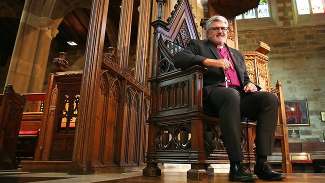 Anglican Bishop of Tasmania Richard Condie wants the diocese to not only meet the redress obligations but ensure the ministry in parishes continues for years to come. Picture: SAM ROSEWARNE