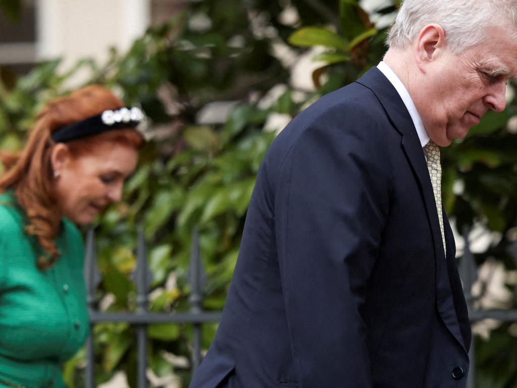 Sarah Ferguson (L) and Britain's Prince Andrew, Duke of York. Picture: Hollie Adams / AFP