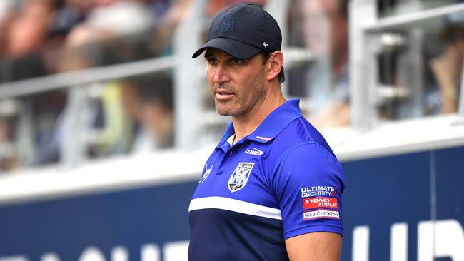 Trent Barrett is undre pressure to get the new-look Bulldogs firing. Picture: NRL Photos