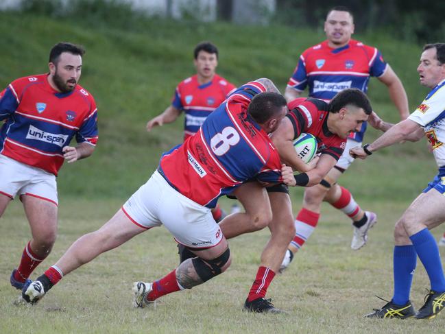 Gold Coast Rugby Union match between Griffith and Bond. Match Played at Griffiths Home ground at Benowa . Pic Mike Batterham