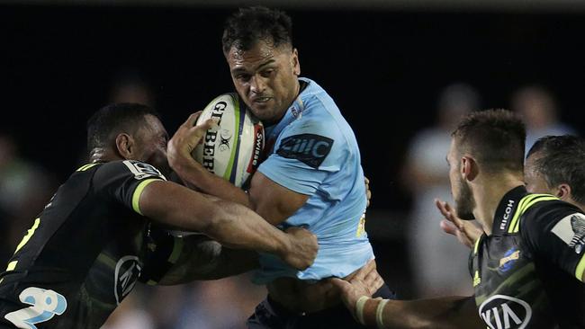 Karmichael Hunt played his first game in blue against the Hurricanes. Picture: Getty