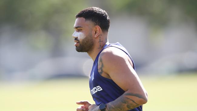 Tarryn Thomas is working his way back to full fitness. Picture: David Crosling