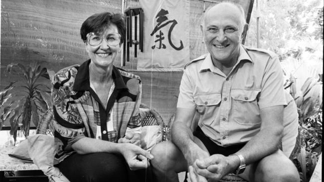 Bob Dent (right) first person to die under voluntary euthanasia, with his wife Judy Dent.