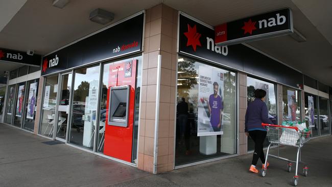 NAB is closing its Maffra branch, but retaining a presence in Sale. Picture: George Salpigtidis