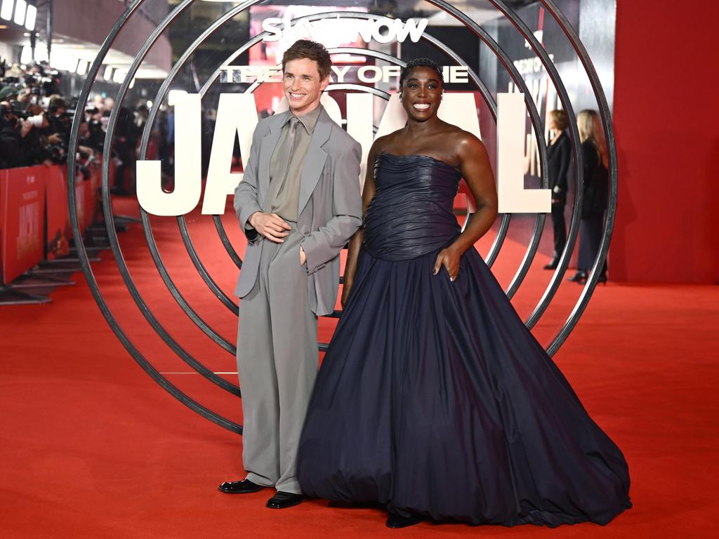 Eddie Redmayne and Lashana Lynch attend the UK Premiere of ‘The Day Of The Jackal’ in London. Picture: Gareth Cattermole/Getty Images