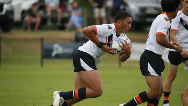 Photos from the Macarthur Wests Tigers v North Coast Bulldogs clash, round two of the Andrew Johns Cup at Kirkham Oval, Camden, 10 February 2024. Picture: Warren Gannon Photography