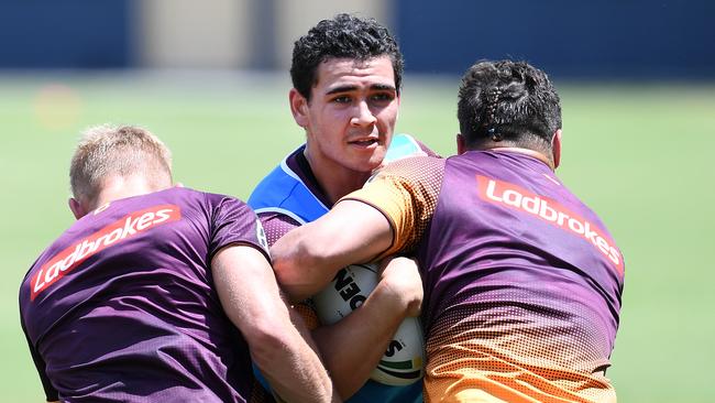 Izaia Perese left rugby union to join the NRL’s Brisbane Broncos. Picture: AAP