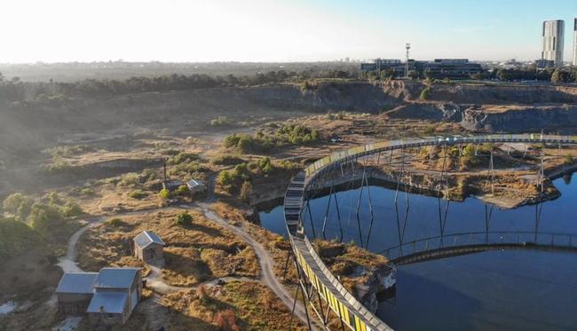 Brick pit at Sydney Olympic Park basking in the morning sunshine at 6.30am. #SnapSydney 2018 Picture: @statho2000