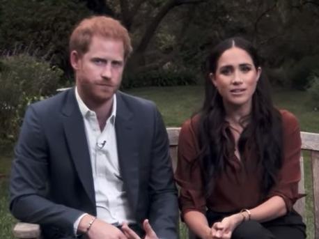 Screen grabs -  Prince Harry and Meghan Markle are facing criticism after urging Americans to register to vote in the upcoming US election during a televised Time 100 special.  Credit: Time