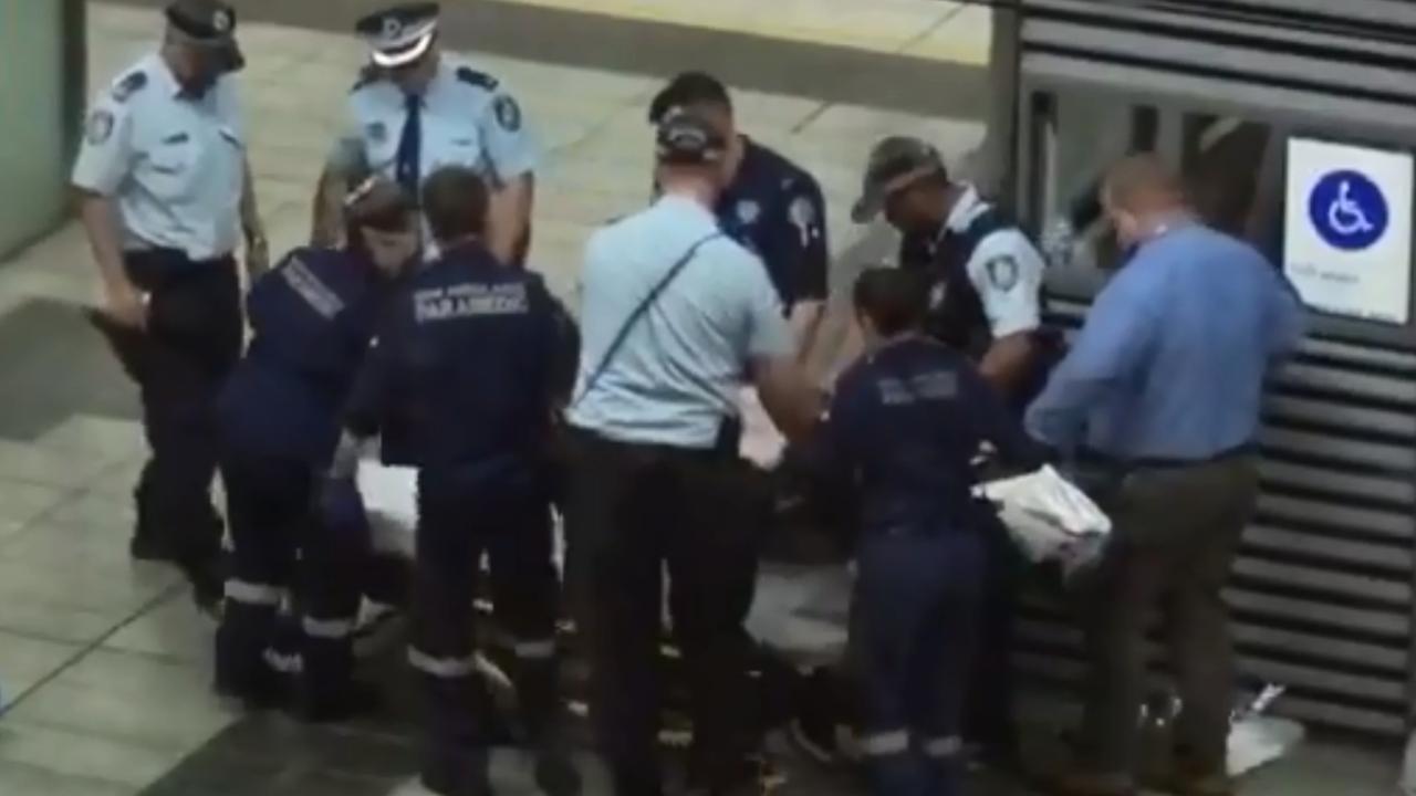 Mr Brosnan was found having “a fit” at the nearby train station. Picture: Seven News