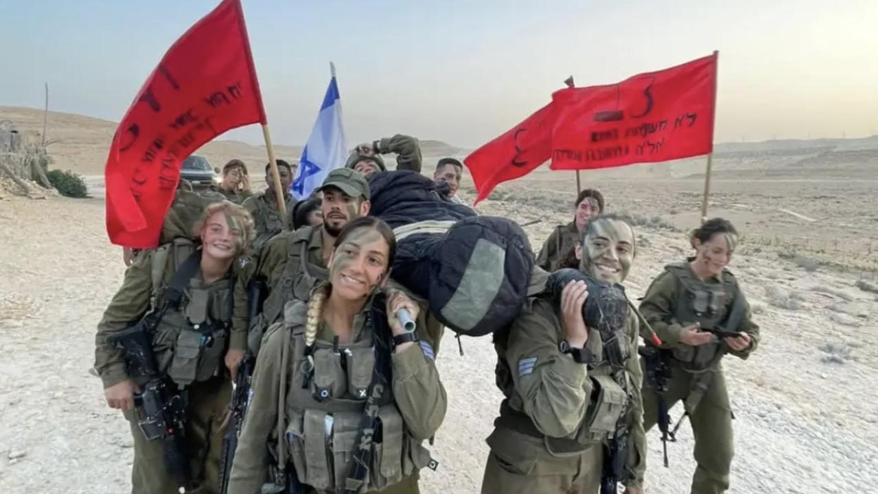 The all-female Israel Defence Forces unit. Picture: Supplied