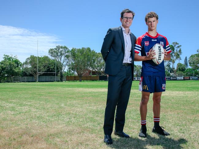 QRL boss Ben Ikin has vowed to fight for the future of regional and junior rugby league, for players like Runaway Bay’s Kasey Krywenko, as he prepares for a court fight with the ARLC.Picture: Glenn Campbell