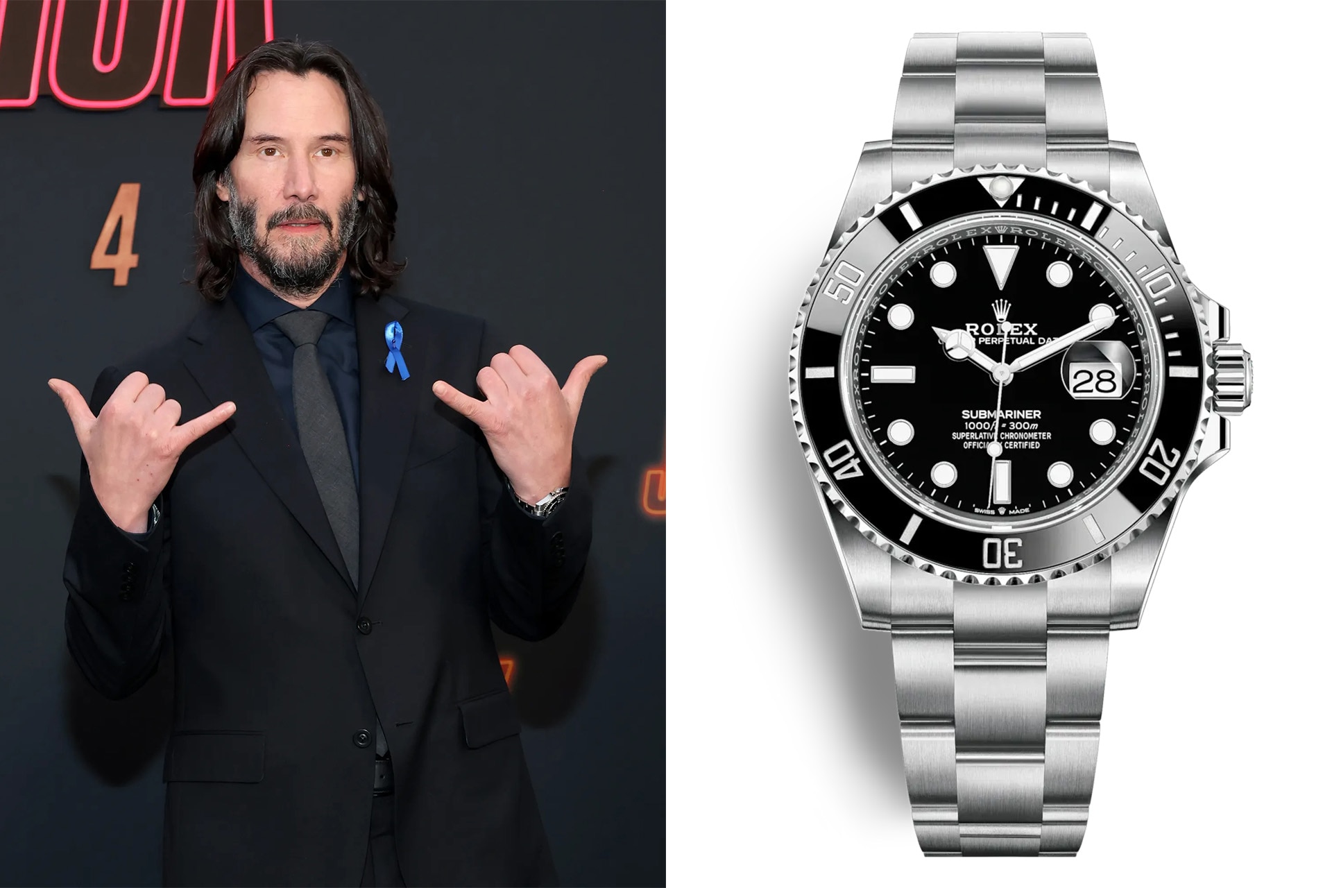 Celebrities wearing submariner hot sale