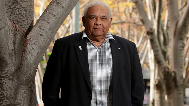 Indigenous leader Tom Calma has urged the Albanese government to be a ‘little bit cautious’ about moving ahead with enshrining the First Nations voice to parliament, noting the nation’s successful referendums have had the support of both major parties. Picture: Stuart McEvoy