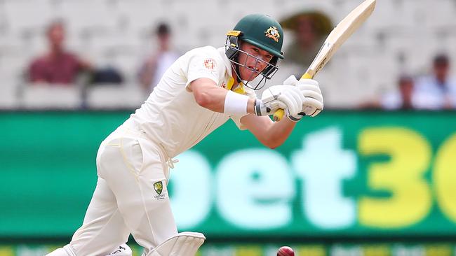 Australian opener Marcus Harris bats during day three of the third Test against India at the Melbourne Cricket Ground. Pic by Michael Dodge/Getty Images.