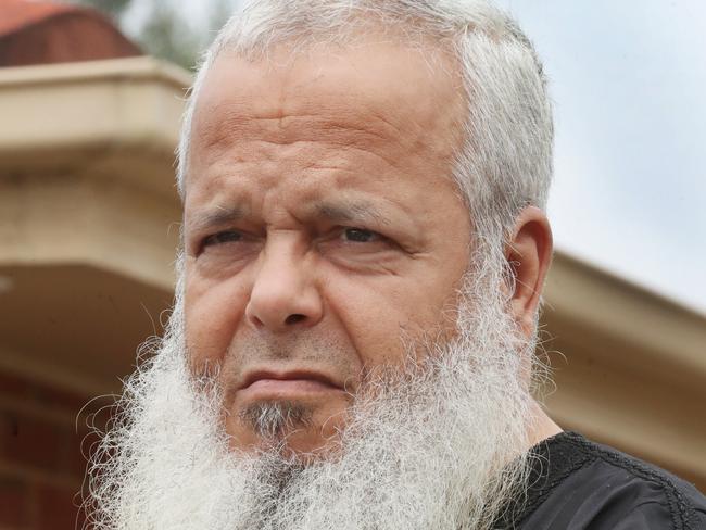 Convicted terrorist Abdul Nacer Benbrika who was recently released from prison at his home in Dallas. Thursday, December 28. 2023. Picture: David Crosling