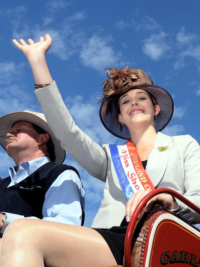 Peoples Day at the Ekka, Queensland Country Life Miss Showgirl 2009 Amiee Davina of Gayndah.